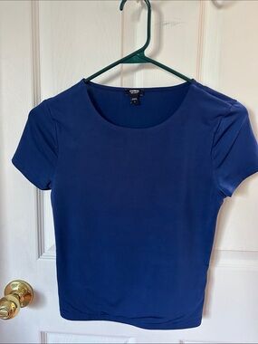 Express Women’s Navy Short Sleeve Stretch Tee